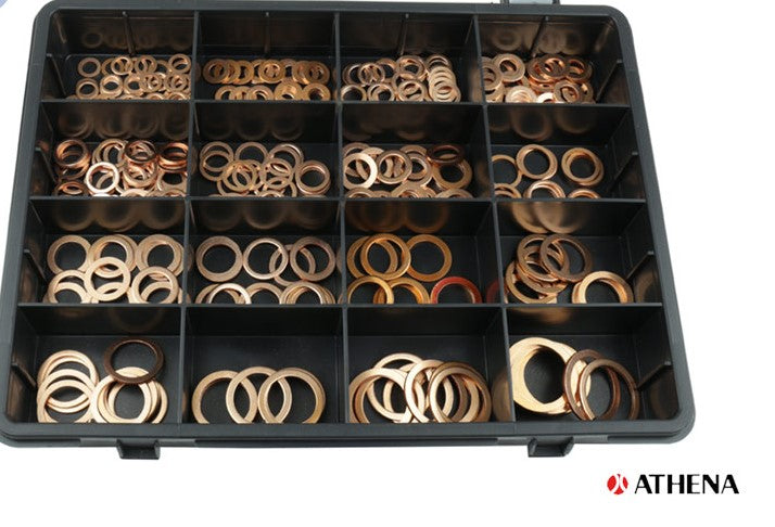 Box mit Aluminium/ Kupfer ringen - verschiedene Abmessungen