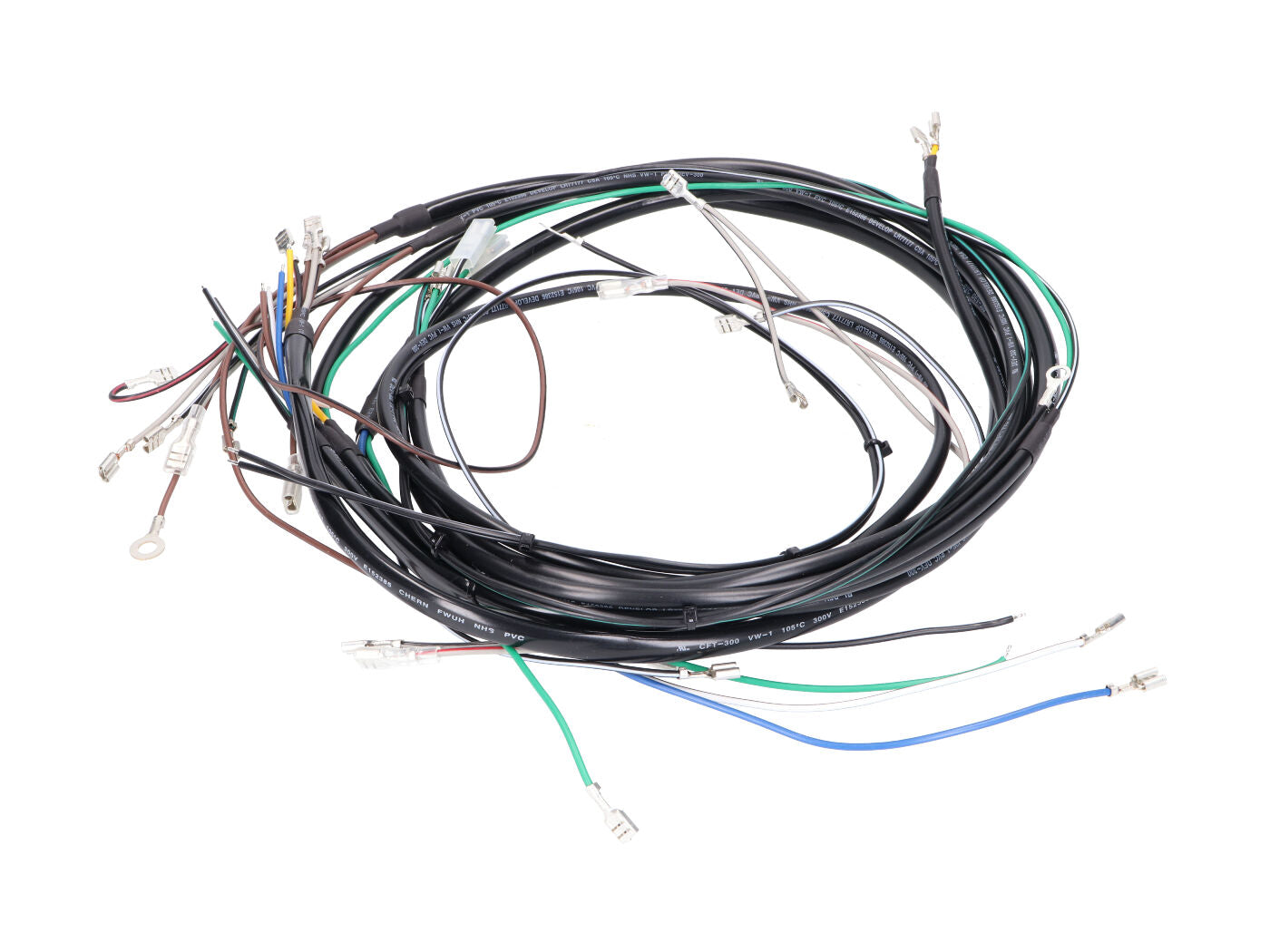 Kabelbaum / Kabelsatz mit Schaltplan für Simson S50, S51, S70 6v 12v
